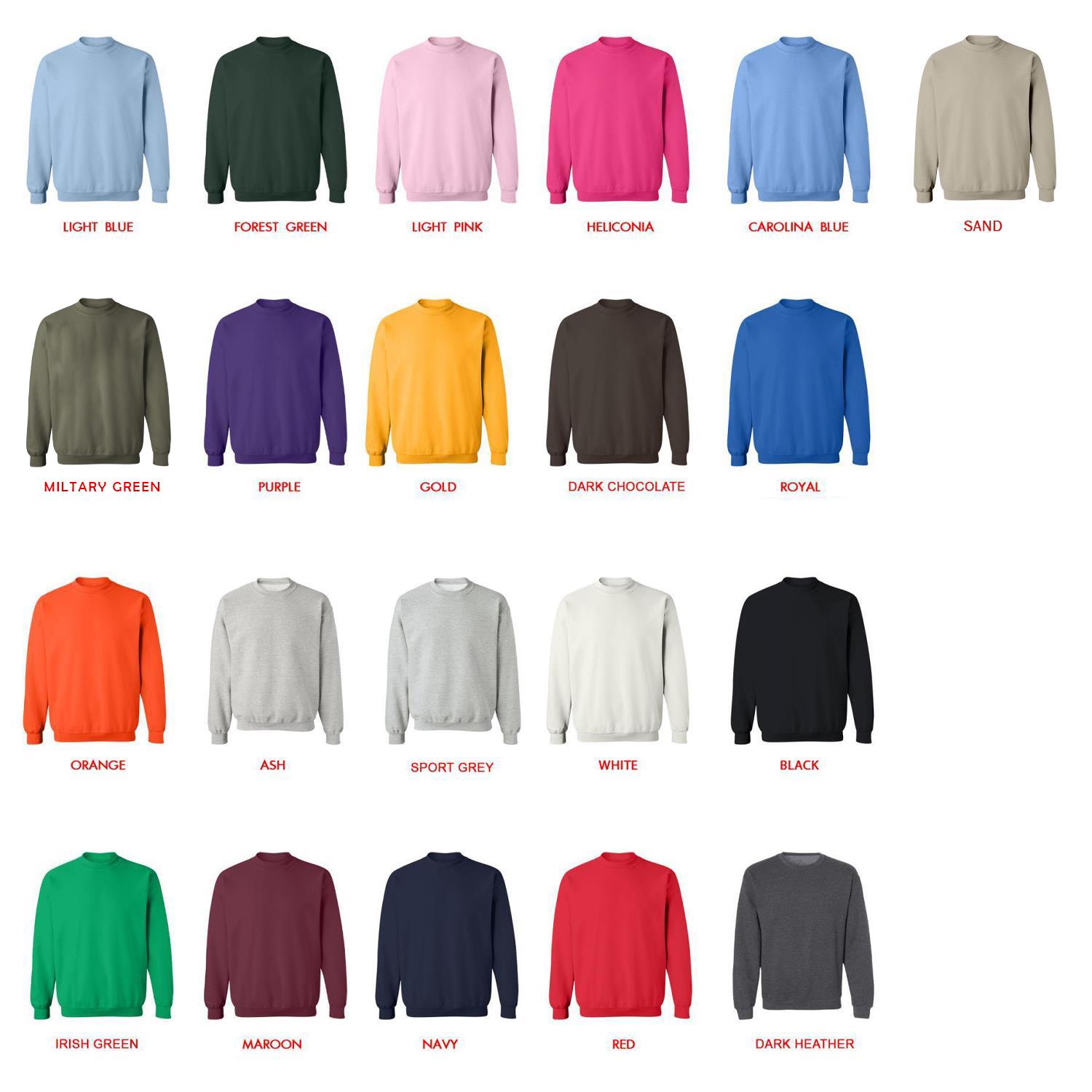 sweatshirt color chart - Wings Of Fire Store