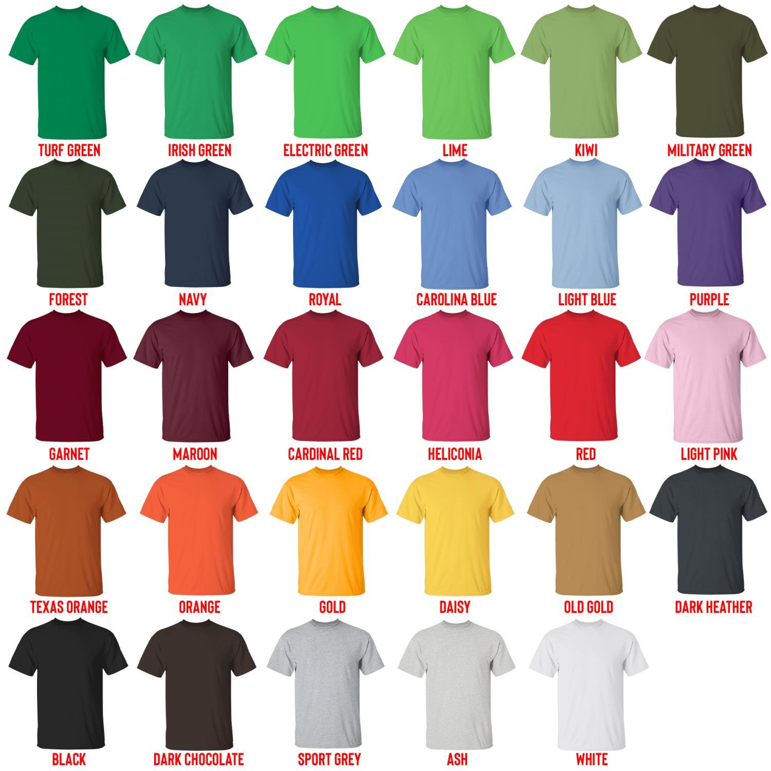 t shirt color chart - Wings Of Fire Store