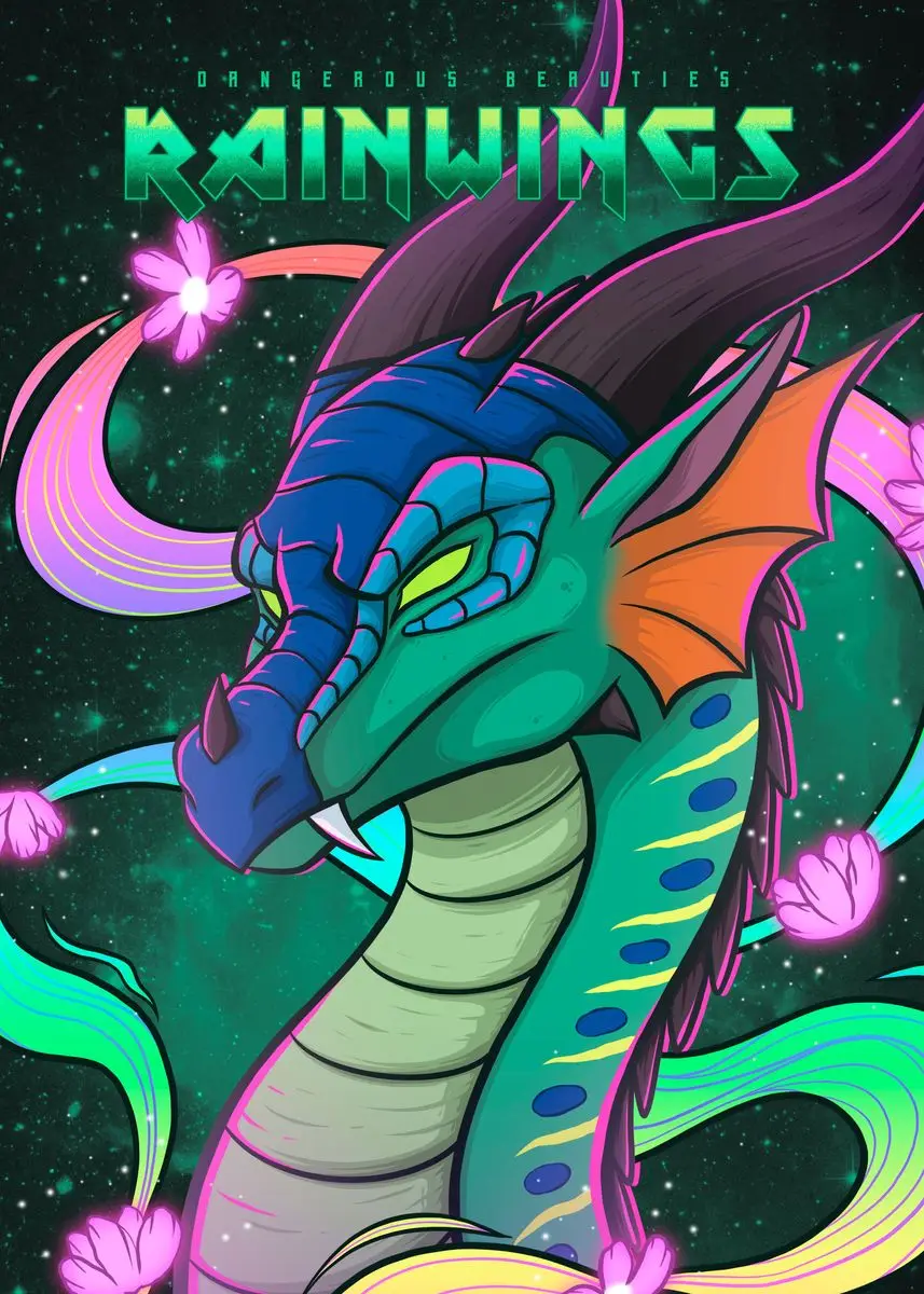 Wings of Fire Dragons Cartoon Modern Poster