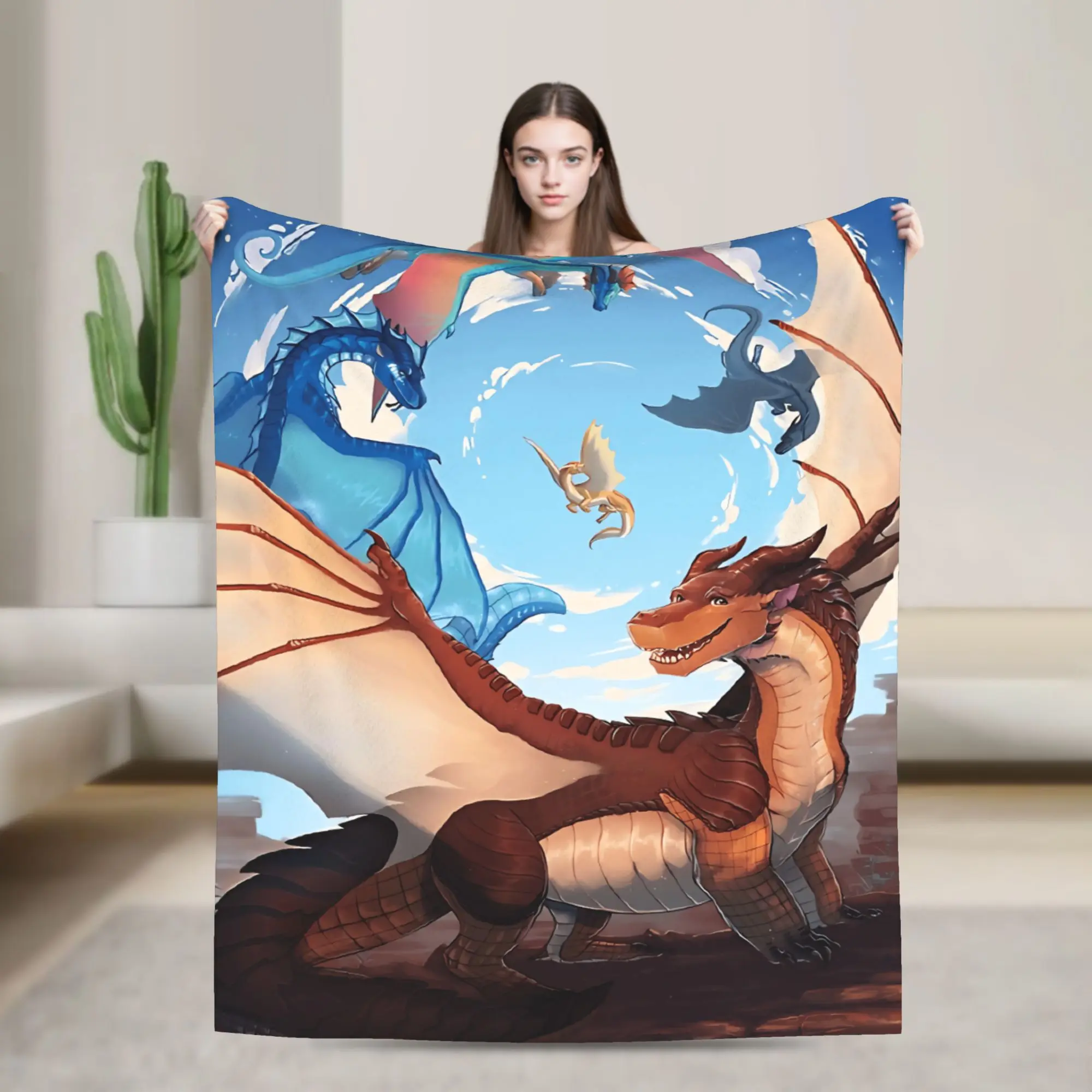 Comfortable Travel Wings of Fire Blanket