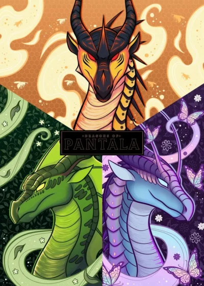 Wings of Fire Dragons Cartoon High Quality Poster