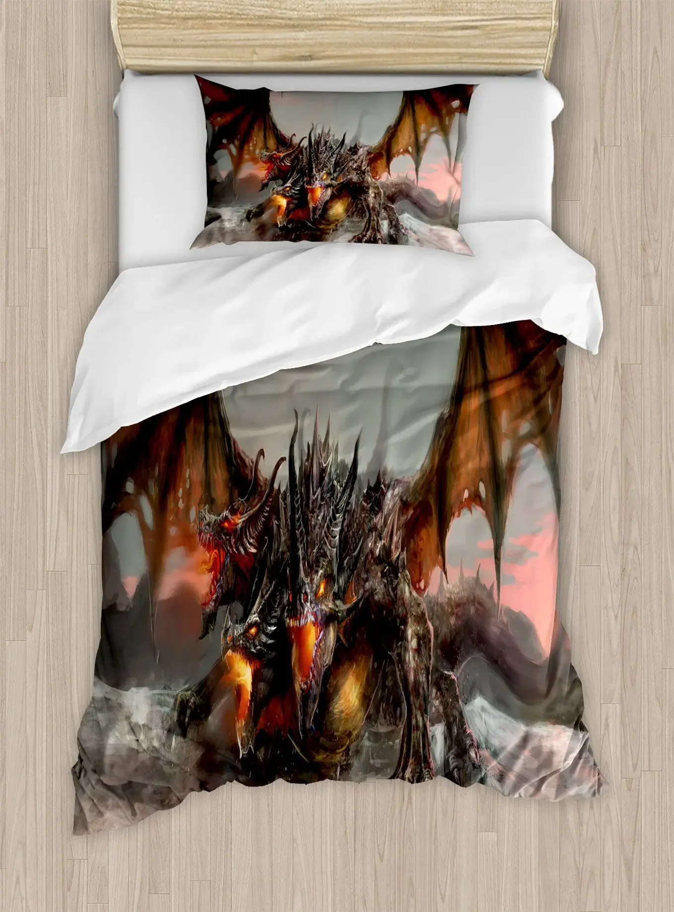 Dragon 3D Flying Bedding Set