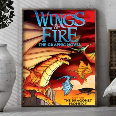 Novel W-Wings Of Fire Fantasy Painting Calligraphy Canvas Wall Art