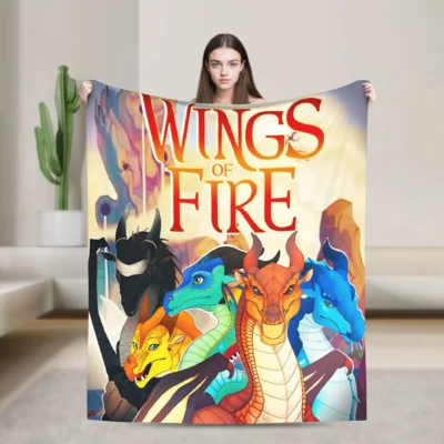 Colorful Travel Wings of Fire Blanket