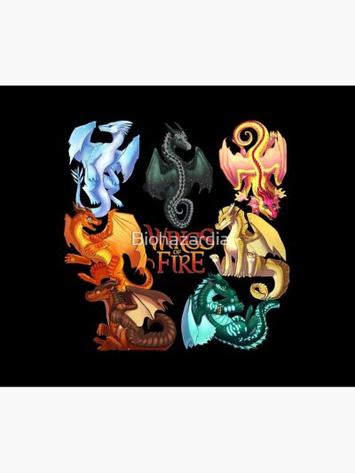 Alternative view of Wings Of Fire Jade Winglet Dragonets Moonwatcher Winter Qibli Peril Turtle Umber Kinkajou Tapestry