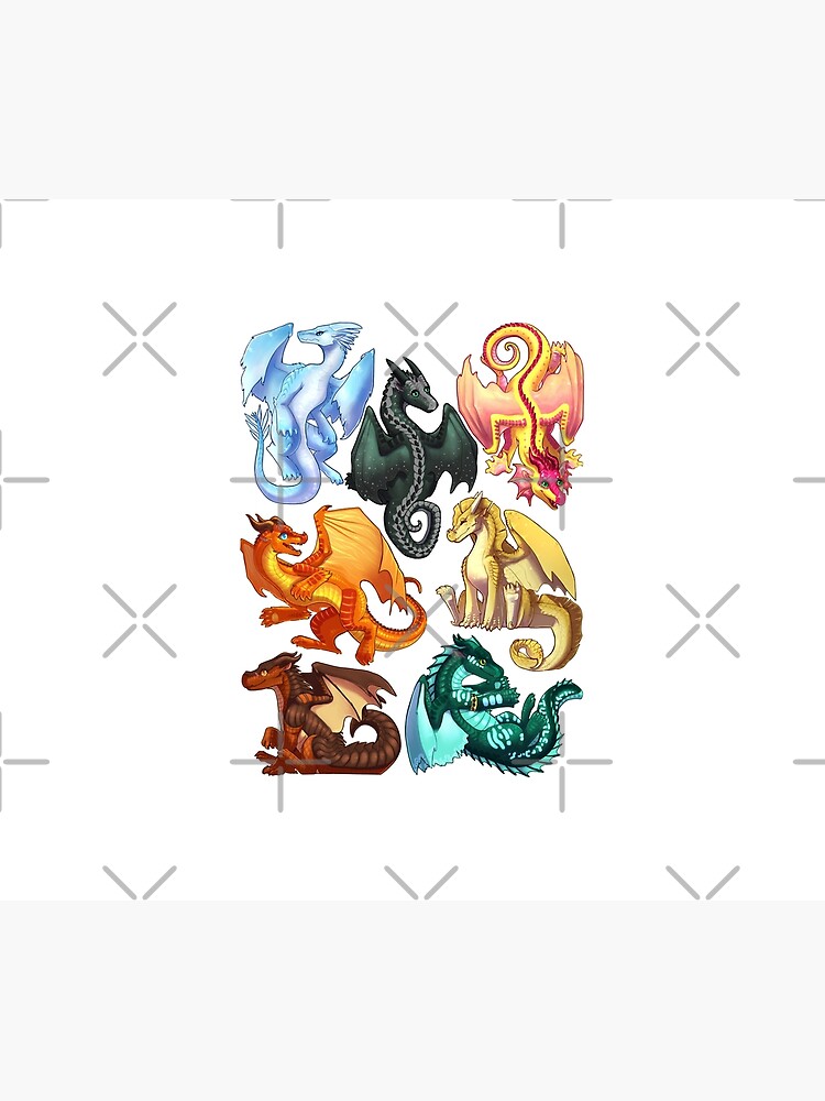 Wings Of Fire Jade Winglet Dragonets Moonwatcher Winter Qibli Peril Turtle Umber Kinkajou Funny Tapestry - Image 2