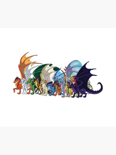 Alternative view of Adult Wings Of Fire Dragon Tribes Tapestry