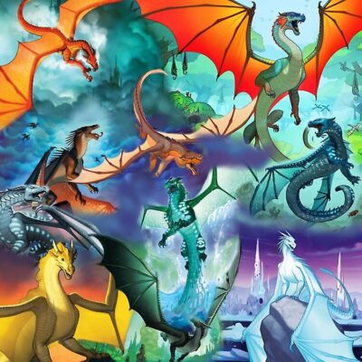 Alternative view of Wing Of Fire All Dragon Pattern Background Tote Bag