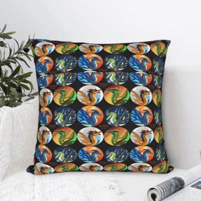 Hot Wing of fire all dragon Pillow Case Retro Trendy Pillow