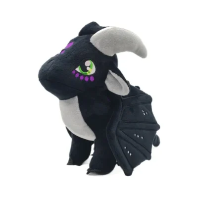 Wings of Fire Plush Toys Dragon Soft Stuffed Animal Cool Black Plush