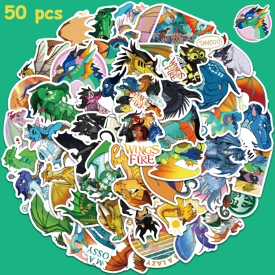 50pcs Cartoon Wings of Fire Stickers