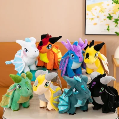 30cm Wings of Fire Dragon Colorful Big-eyed Dragon Fire Winged Dragon Plush