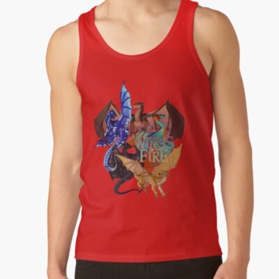 Alternative view of Glory Fantasy Rainwing Wings Of Fire All Together Cute Fans Tank Top
