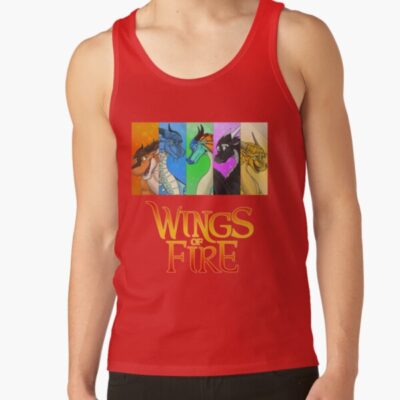 Alternative view of Four Wings Of Fire Dragons Beautiful Art Tank Top