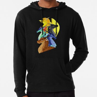 Alternative view of Glory Fantasy Rainwing Dragonets Of Destiny Funny Hoodie