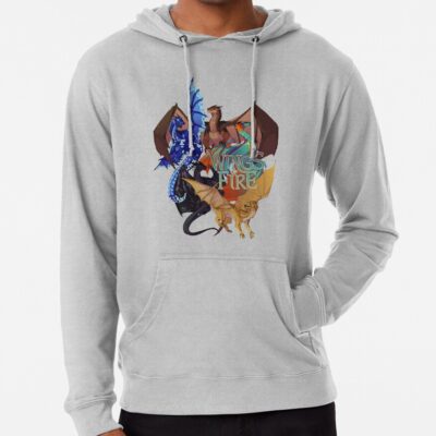 Alternative view of Glory Fantasy Rainwing Wings Of Fire All Together Cute Fans Hoodie