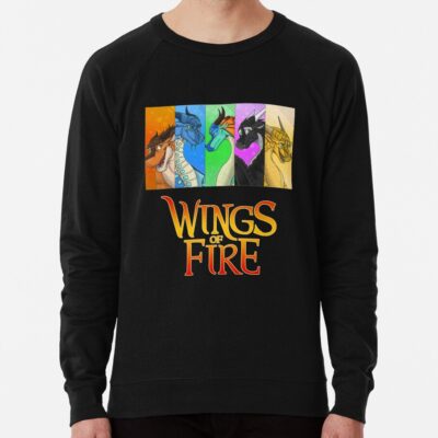 Four Wings Of Dragons Fire Beautiful Art Classic Sweatshirt