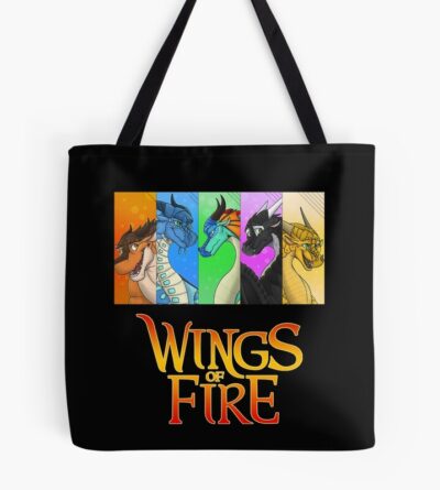 Four Wings Of Fire Dragons Beautiful Art Tote Bag
