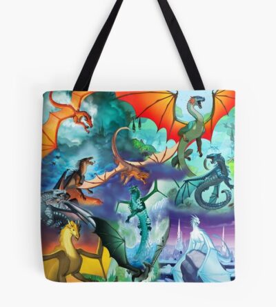 Wing Of Fire All Dragon Pattern Background Tote Bag