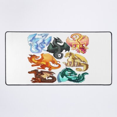 Wings Of Fire Jade Winglet Dragonets Moonwatcher Winter Qibli Peril Turtle Umber Kinkajou Funny Mouse Pad