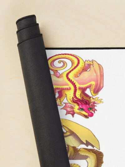 Alternative view of Wings Of Fire Jade Winglet Dragonets Moonwatcher Winter Qibli Peril Turtle Umber Kinkajou Funny Mouse Pad