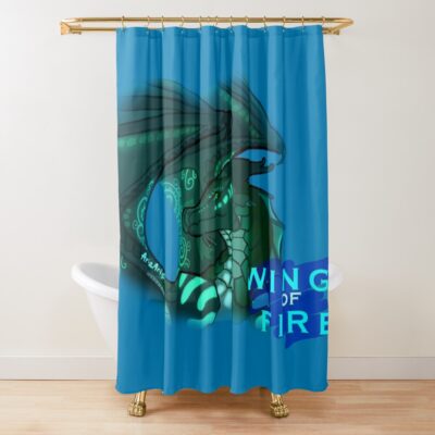 Wings Of Fire Fathom Darkstalker Legends Shower Curtain
