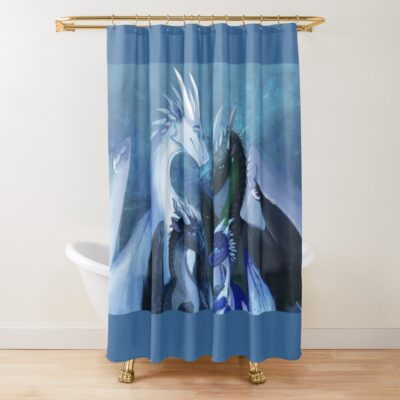 Arctic Foeslayer Whiteout Darkstalker Family Wings Of Fire Shower Curtain