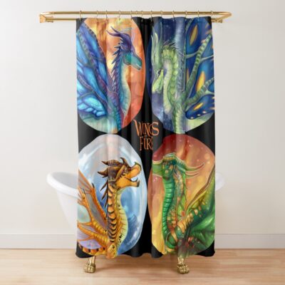 Wings Of Fire Heroes Of The Lost Continent Shower Curtain