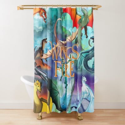 Wings Of Fire All Dragon Series Shower Curtain