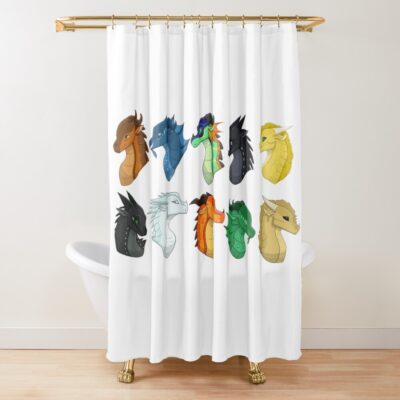Wings Of Fire Vibrant Shower Curtain