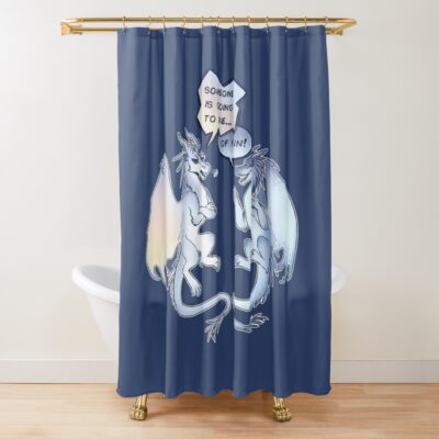 Wings Of Fire Snowfall And Lynx Someone Is Going To Die Of Fun Shower Curtain
