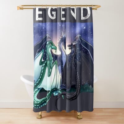 Wings Of Fire Legends Fathom Darkstalker Clearsight Shower Curtain