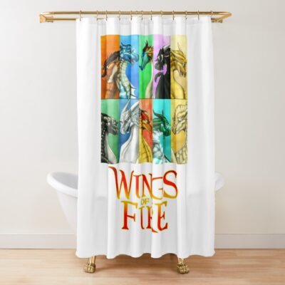Glory Fantasy Rainwing Wings Of Fire Dragonets Shower Curtain