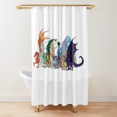 Adult Wings Of Fire Dragon Tribes Shower Curtain