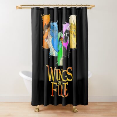 Wings Of Fire Aesthetic Shower Curtain