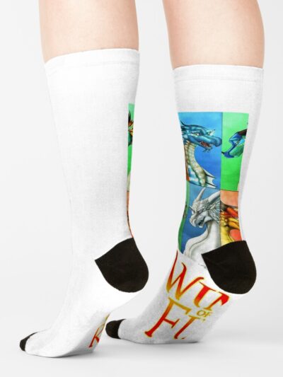 Alternative view of Glory Fantasy Rainwing Wings Of Fire Dragonets Men Women Kidscool Gift Socks