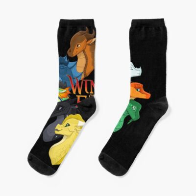 Characters Chibi Wings Of Dragon Fire Classic Socks