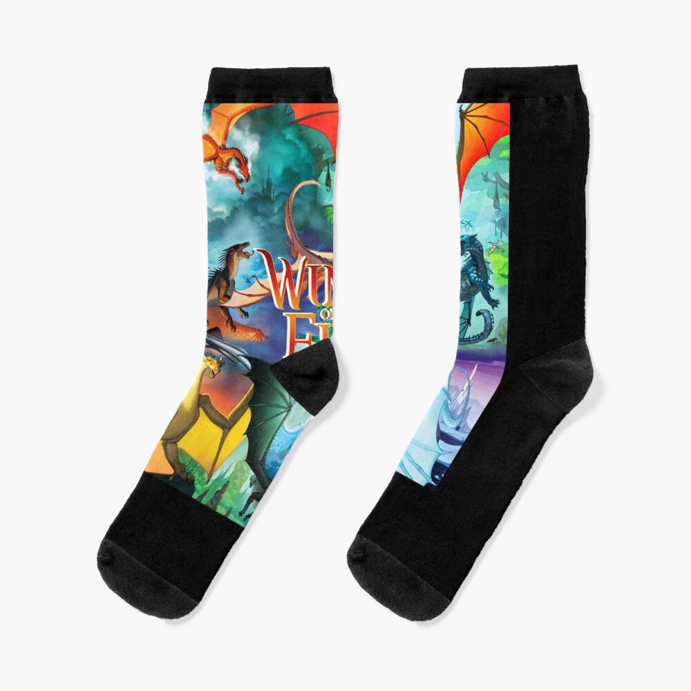 Wings Of Fire Dragon Beautiful Art Socks