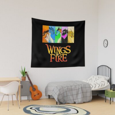 Wings Of Fire Flame Dragon Tapestry