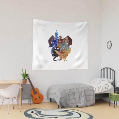 Glory Fantasy Rainwing Wings Of Fire All Together Cute Fans Tapestry