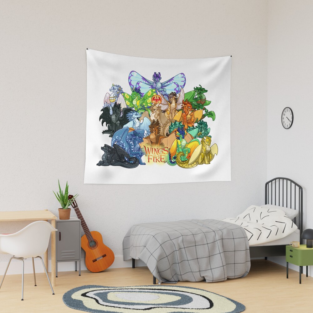 Wings Of Fire Gothic Fantasy Tapestry