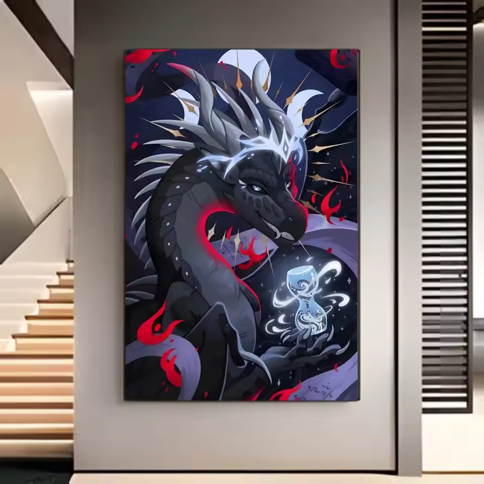 Wings Of Fire Modern Print Design Wall Art