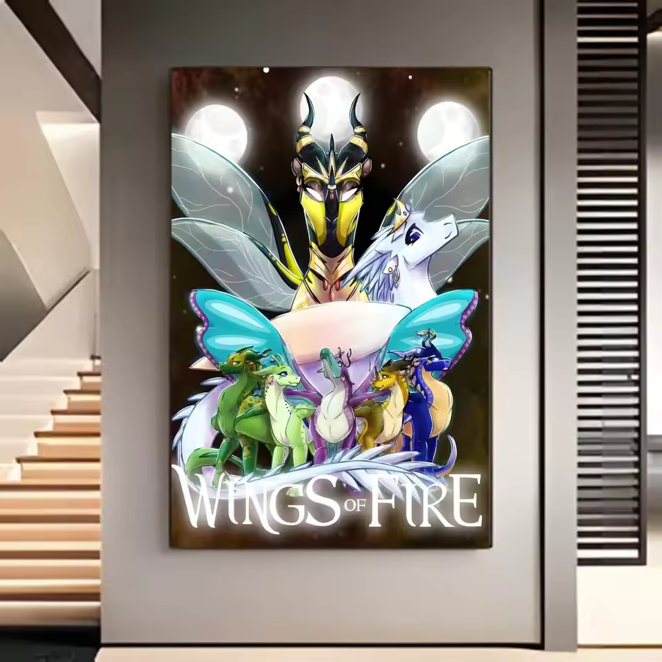 Wings Of Fire Modern Graphic Style Wall Art