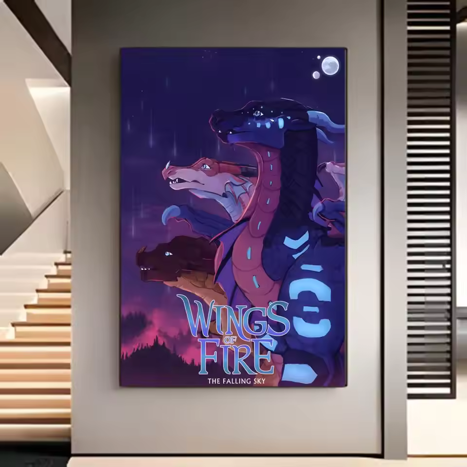 Wings Of Fire Retro Legacy Design Wall Art